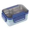 VAGONLİFE PASLANMAZ ÇELİK İKİ KATLI BÖLMELİ YEMEK KABI - LUNCH BOX  BL20182 1200 ML MAVİ
