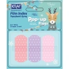 KRAF 4219-1 İNDEX FİLM (PP) 42x19mm.3 RENKx20yp. POP-UP PASTEL PUANTİYELİ YAPIŞKANLI AYRAÇ