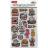 TANEX KIDS TNX-27179 DEKORATİF ETİKETLER - PUFFY FAST FOOD SERİSİ STICKER - TEKLİ