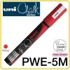 UNİ BALL PWE-5M CHALK SU BAZLI SİYAH TAHTA MARKÖRÜ 1.8-2.5 KIRMIZI