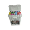 TMN 593074 Z-COLORS ART DRAW DESING ÇİFT UÇLU MARKER SAPLI PVC KUTU 18 RENK