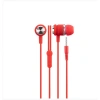 HYTECH HY-XK24 MOBİL TELEFON UYUMLU KULAK İÇİ MİKROFONLU KULAKLIK KIRMIZI