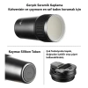 VAGONLİFE  T2023 TKK PİPETLİ ASKILI ÇELİK TERMOS MUG 630 ML TUNGSTEN STEEL KOYU GRİ