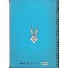 MABBELS 388166 BUGS BUNNY 17x24 SPİRALLİ KARTON KAPAK ÇİZGİLİ DEFTER