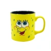 MACMUG 382614 SPONGE BOB İÇ KISMI SİYAH DIŞI SARI SERAMİK KUPA