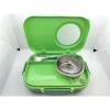 VAGONLİFE  BL70100 ÇELİK YEMEK KABI 900 ML 3 BÖLMELİ LUNCH BOX YEŞİL