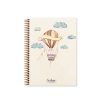 KESKİN 17x24 LA PLUME BALLOONS SPİRALLİ SERT KAPAK DEFTER 80 YP. KARELİ