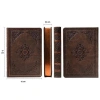 VICTORIAS JOURNALS 1186 VINTAGE OLD BOOK 12x17cm 80gr.128YP. ÇİZGİLİ DEFTER MAT KAHVERENGİ