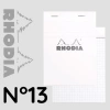 RHODIA RB13201 A6 KARELİ BLOKNOT BEYAZ KAPAK 80 YP.