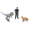 MATTEL HDX46/GWM26 JURASSIC WORLD OWEN & VELOCIRAPTOR BETA KARAKTER VE DİNOZOR FİGÜRÜ PAKETİ