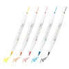 ZEBRA MILDLINER BRUSHPEN ÇİFT TARAFLI FIRÇA UÇLU KALEM SETİ 5Lİ  WFT8-N-5C