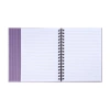 VICTORIAS JOURNALS 1158 GOLDEN FLOWERS LİLA 17X24cm GİZLİ SPİRALLİ SERT KAPAK LASTİKLİ ÇİZGİLİ DEFTER