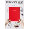 VICTORIAS JOURNALS NOTE BENE 9213 CLASSIC NOTEBOOK SERT KAPAK 19x25cm 70gr.320 YP. ÇİZGİLİ DEFTER KIRMIZI