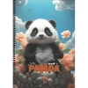 GIPTA PANDA SPİRALLİ KARTON KAPAK A4 80YP. KARELİ  DEFTER
