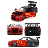 SİMBA JADA 3253024 2002 1:24 NİSSA SKYLINE GT-R (R34) DIE CAST METAL ARABA 8+