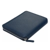 VICTORIAS JOURNALS 7628 KUTULU BUFFALO ZIPPER FOLDER ORGANİZER LACİVERT 14.8X21cm ÇİZGİLİ DEFTER