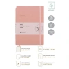 VICTORIAS JOURNALS 124-1435 14X20,5 KUKA HAFTALIK AJANDA A5 - PUDRA PEMBE
