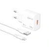APRİCOT APC-U422L LIGHTNING USB-A 22W 3.4A BEYAZ KABLOLU HIZLI EV ŞARJ ADAPTÖRÜ