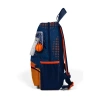 CORAL HIGH 23566 KIDS TURUNCU LACİVERT BASKETBOL DESENLİ İKİ BÖLMELİ MİNİK YUVA SIRT ÇANTASI