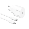 APRİCOT APC-U425T TYPE-C USB-C 25W 3.0A BEYAZ KABLOLU HIZLI EV ŞARJ ADAPTÖRÜ