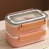 VAGONLİFE ÇELİK YEMEK KABI BÖLMELİ 1600 ML - LUNCH BOX  XC-494