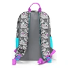CORAL HIGH 23638 KIDS GRİ KEDİ DESENLİ DÖRT BÖLMELİ SIRT ÇANTASI