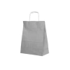 SAN HEDİYELİK KRAFT ÇANTA GÜMÜŞ 18x24X8cm
