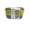 VAGONLİFE ÇELİK YEMEK KABI 2 KATLI LUNCH BOX 900ml - VGN6729 YEŞİL-SARI