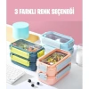 VAGONLİFE ÇELİK YEMEK KABI 2 KATLI BÖLMELİ 1200 ML - LUNCH BOX BL2215