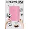 VICTORIAS JOURNALS NOTE BENE 9247 PREMIUM NOTEBOOK SERT KAPAK A4 100gr.192 SYF. ÇİZGİLİ DEFTER PEMBE