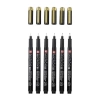 SAKURA PIGMA MICRON BLACK & GOLD TEKNİK ÇİZİM KALEM SETİ 6LI