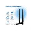 Platoon PL-9340 AC1200 867Mbps 5GHz + 300Mbps 2.4 GHz ÇİFT ANTEN WIRELESS USB ADAPTÖR