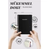 VICTORIAS JOURNALS NOTE BENE 9261 PREMIUM NOTEBOOK SPİRALLİ SERT KAPAK A5 100gr.160 SYF. ÇİZGİLİ DEFTER SİYAH