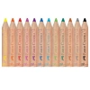 FABER CASTELL JUMBO ÜÇGEN YARIM BOY KURU BOYA KALEMİ - İLK BOYA KALEMİM 12Lİ