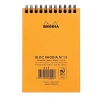 RHODIA 105x148mm A-6 KARELİ SPİRALLİ BLOKNOT TURUNCU KAPAK 80 YP.