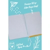 VICTORIAS JOURNALS 1653 BUJO VEGAN DERİ 14X21 160gr.96YP. ÇİZGİLİ DEFTER AÇIK MAVİ