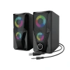 MİKADO MD-336 2.0 5W*2 RGB LEDLİ SİYAH MULTİMEDİA USB SPEAKER