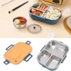 VAGONLİFE PASLANMAZ ÇELİK BÖLMELİ YEMEK KABI - LUNCH BOX  BL70010 900 ML TURUNCU