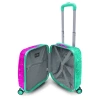 CORAL HIGH 16725 MİNİ PEMBE SU YEŞİLİ KEDİ DESENLİ VALİZ
