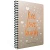 GIPTA LOVE BOOK SPİRALLİ SERT KAPAK 17X24 120 YP ÇİZGİLİ DEFTER