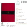VICTORIAS JOURNALS 1075 SMYTH RUGAN ESNEK KAPAK 14.8x21cm 80gr. 96YP. ÇİZGİLİ DEFTER KIRMIZI