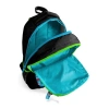 CORAL HIGH 23667 KIDS SİYAH YEŞİL KULAKLIK GAME DESENLİ ÜÇ BÖLMELİ OKUL SIRT ÇANTASI
