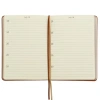 VICTORIAS JOURNALS 1082 BONDED LEATHER TARİHSİZ 5 YILLIK AJANDA 11.3x16.3 ÇİZGİLİ KOYU KAHVE