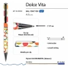BRUNO VISCONTI DOLCE VITA  0.7mm KUTULU METAL GÖVDE GEOMETRİK ŞEKİLLER TÜKENMEZ KALEM 20-0252/02