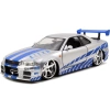 SİMBA JADA 3203058 FAST & FURIOUS 1:24 BRIANS NISSAN SKYLINE GT-R (R34) DIE CAST METAL TEKLİ ARABA KUTULU 8+
