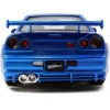 SİMBA JADA 3203045  1:24 BRIANS NISSAN SKYLINE GT-R (R34) DIE CAST METAL ARABA KUTULU 8+