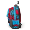 CORAL HIGH 23652 KIDS GRİ MAVİ YARIŞ ARABASI DESENLİ ÜÇ BÖLMELİ OKUL SIRT ÇANTASI