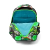 CORAL HIGH 14419 KIDS GRİ YEŞİL DİNOZOR DESENLİ ÜÇ BÖLMELİ SIRT ÇANTASI