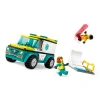 LEGO CITY 60403  ACİL AMBULANSI VE SNOWBOARDCU 79 PARÇA