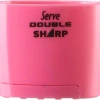 SERVE DOUBLE SHARP SİLGİLİ KALEMTRAŞ PASTEL ŞEKER PEMBE